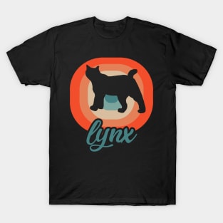 Vintage Lynx Design Western Europe Wild Cat T-Shirt